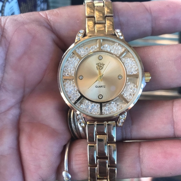 Elizabeth Taylor Accessories - Elizabeth Taylor white diamonds watch-FINAL